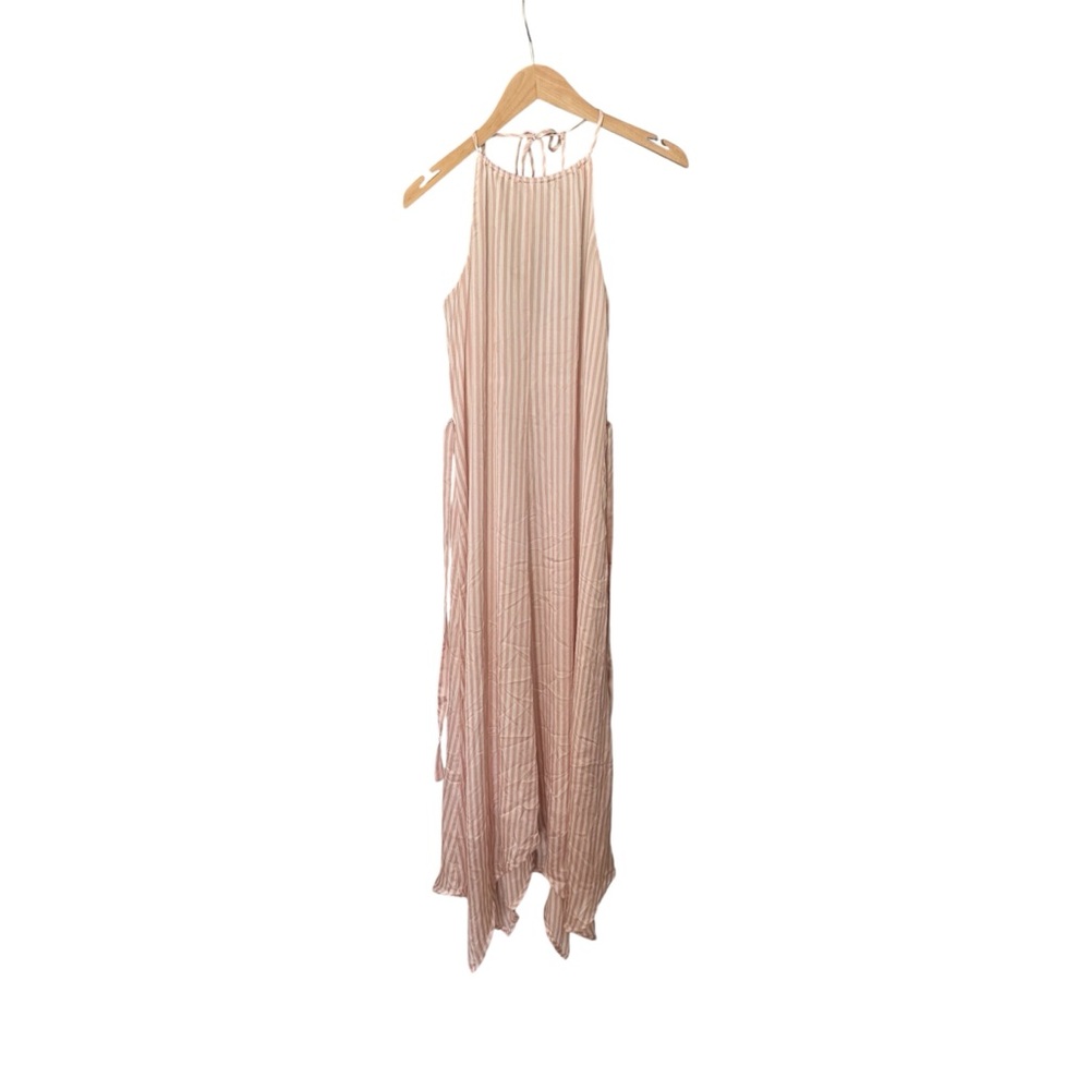 Dynamite Blush Backless Maxi Dress